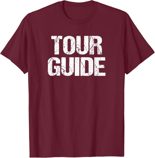 Tour Guide Shirt - Easy Halloween Costume T-Shirt - T-Shirt | Maroon