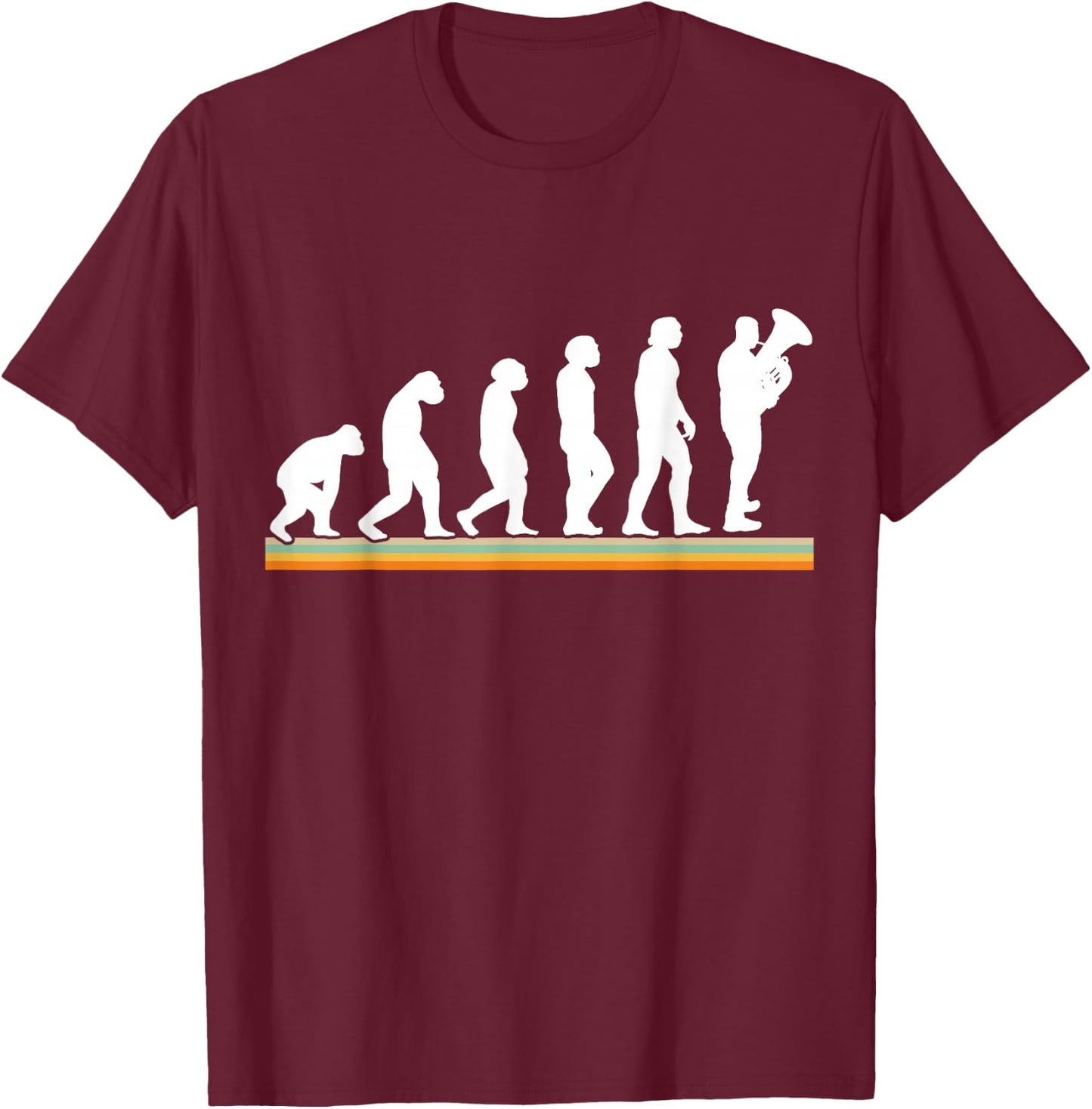 Evolution Tubist Tuba T-Shirt - T-Shirt | Maroon