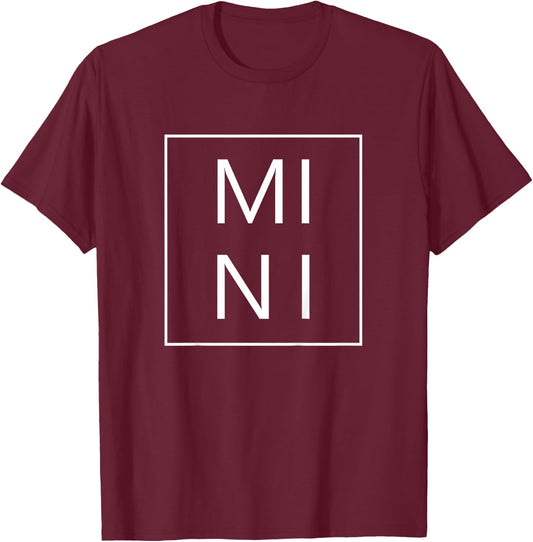Mini Boy And Girl Kids Funny Gifts DADA MAMA Family Matching T-Shirt - T-Shirt | Maroon