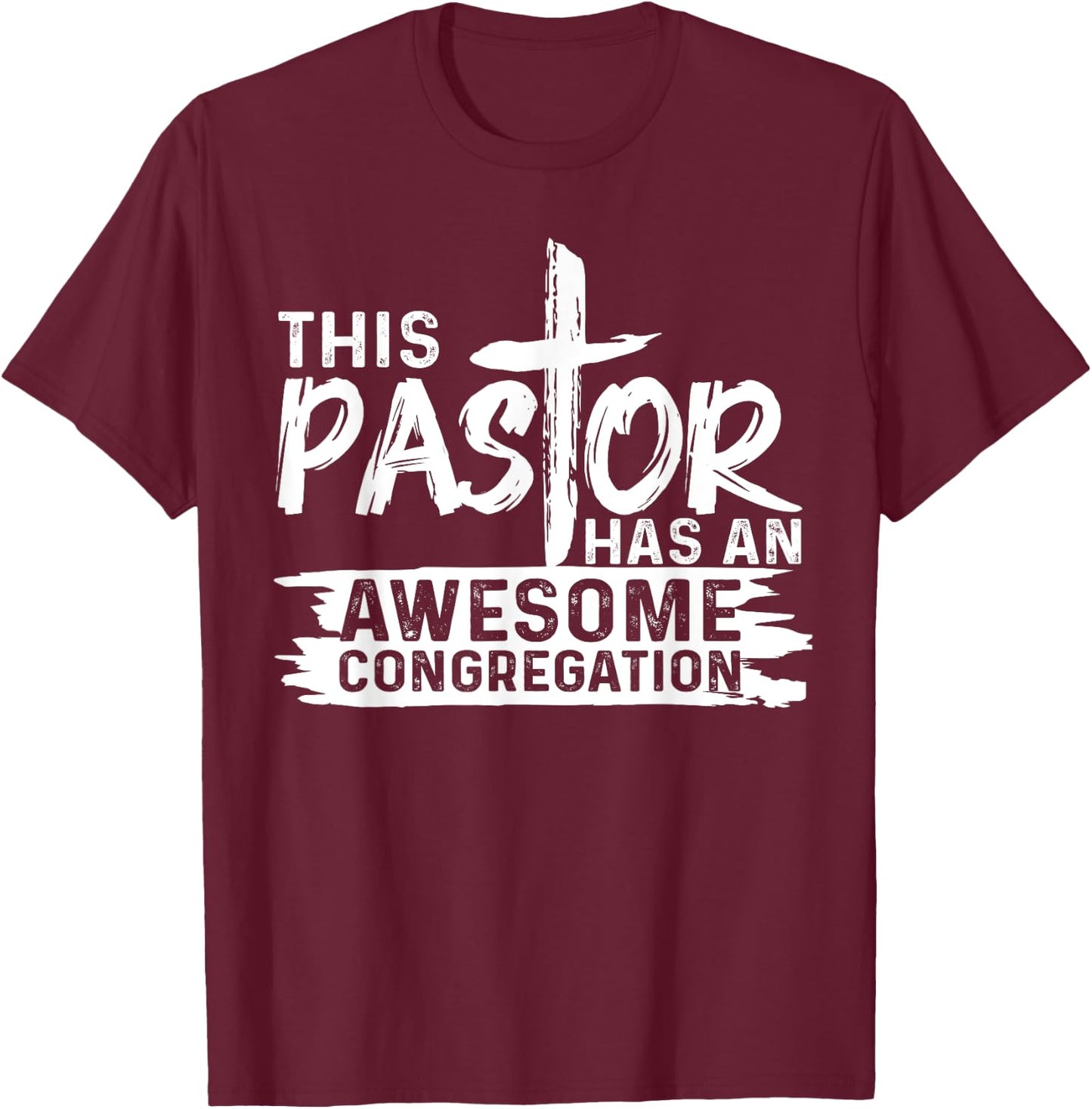 Funny Pastor Appreciation Gift Men Christian Church Priest T-Shirt - T-Shirt | Maroon