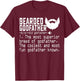 Bearded Godfather Definition Funny Father Grandpa Uncle Gift T-Shirt - T-Shirt | Maroon