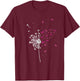 Dandelion Pink Ribbon Cool Breast Cancer Awareness Gifts T-Shirt - T-Shirt | Maroon