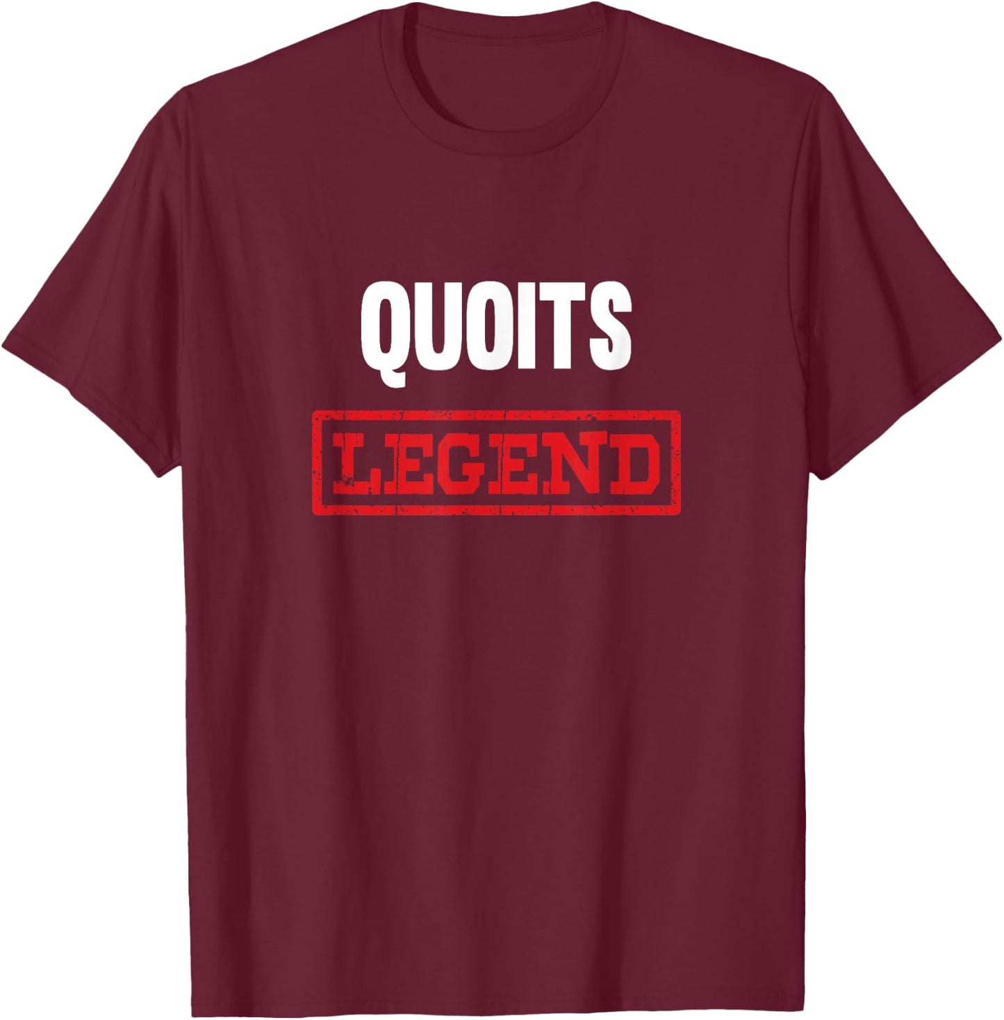 Quoits Legend Quoit Athletics T-Shirt - T-Shirt | Maroon