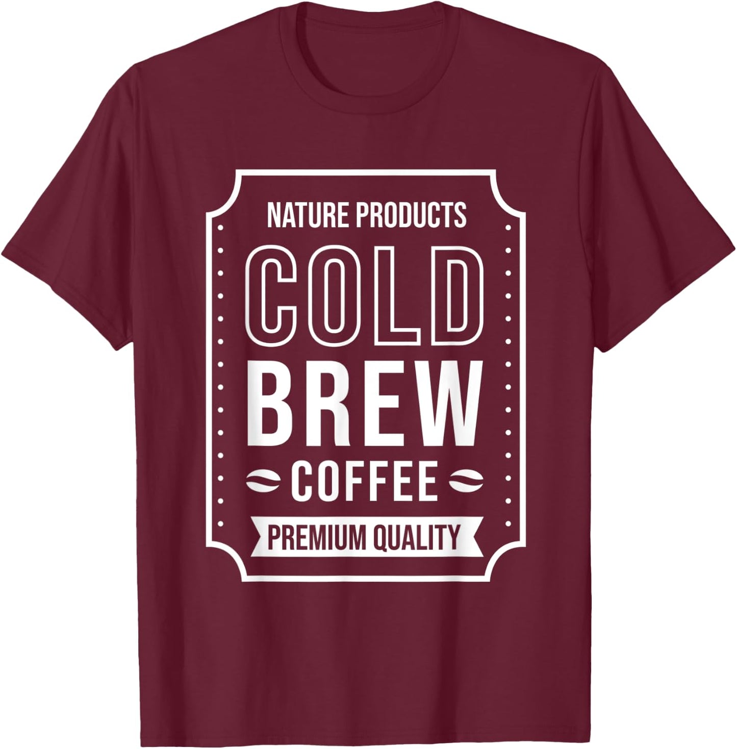Cold Brew Coffee Halloween Matching Costume Group Couple T-Shirt - T-Shirt | Maroon