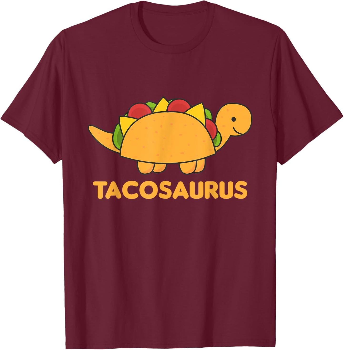 Tacosaurus Cinco De Mayo Dinosaur Funny Dino Saurian T-Shirt - T-Shirt | Maroon