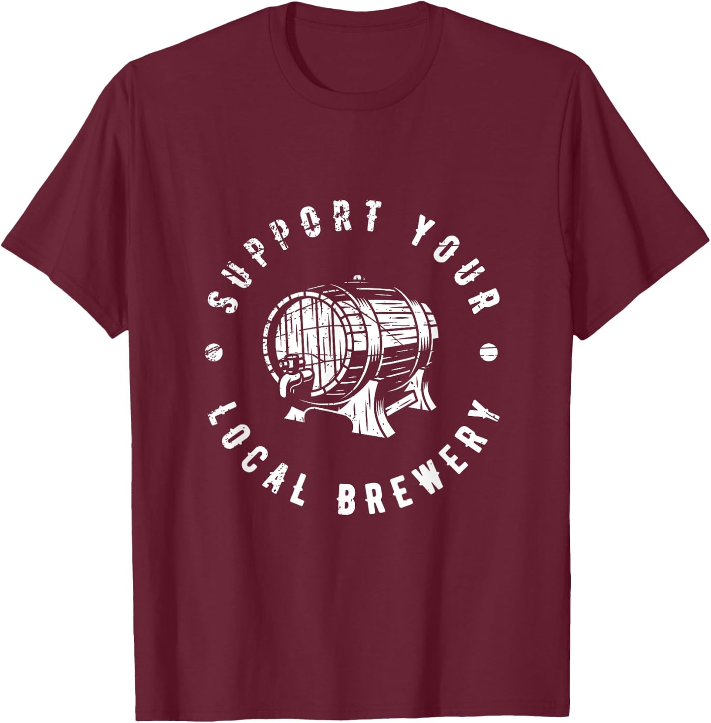 Brewery Craft Beer T-Shirt - T-Shirt | Maroon