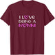 I Love Being A Nonni Cute Cool T-Shirt - T-Shirt | Maroon