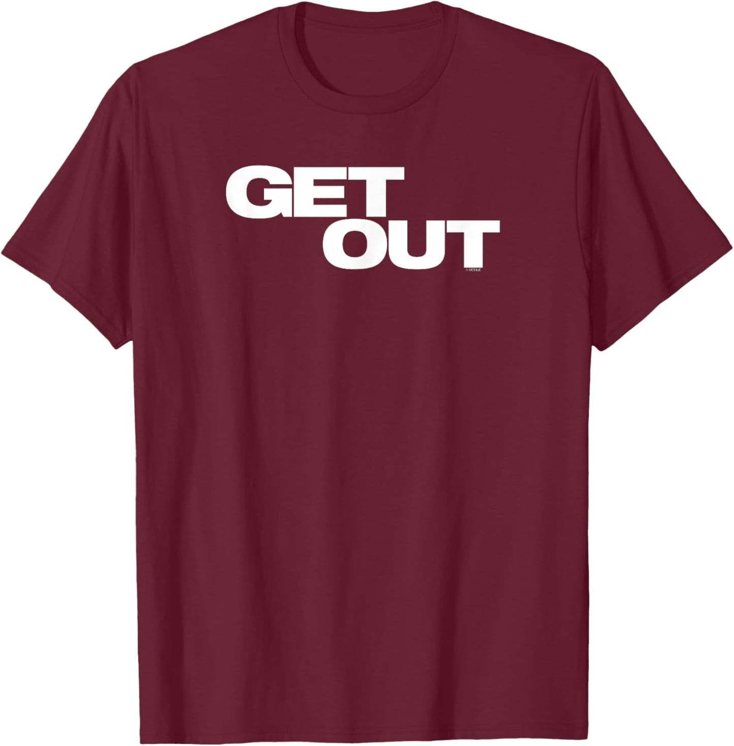 Get Out Official Movie - -Adults, Black, Small T-Shirt - T-Shirt | Maroon