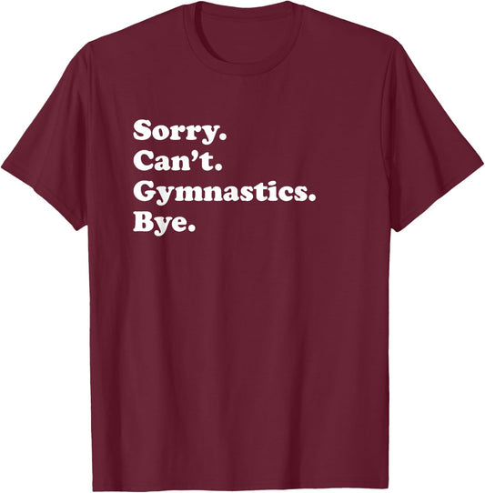 Funny Gymnastics Gift Women Boys or Girls T-Shirt - T-Shirt | Maroon