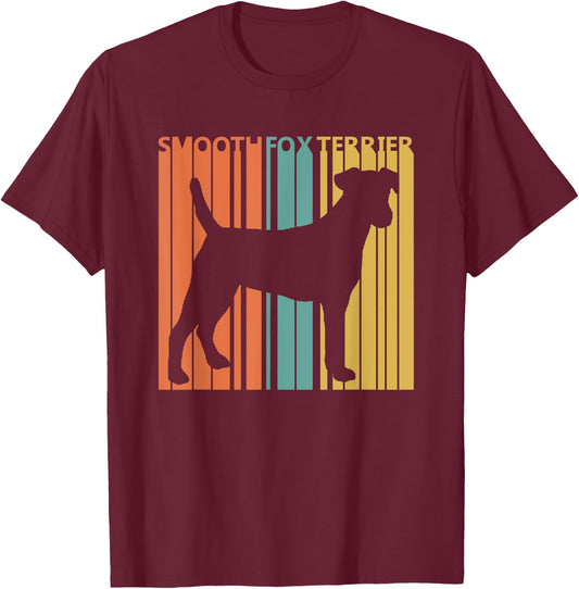 Vintage Smooth Fox Terrier dog Women Kids T-Shirt - T-Shirt | Maroon