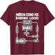 Dog Barking Logic, dog Gift, Funny American Eskimo Dog Men Women Kids T-Shirt - T-Shirt | Maroon