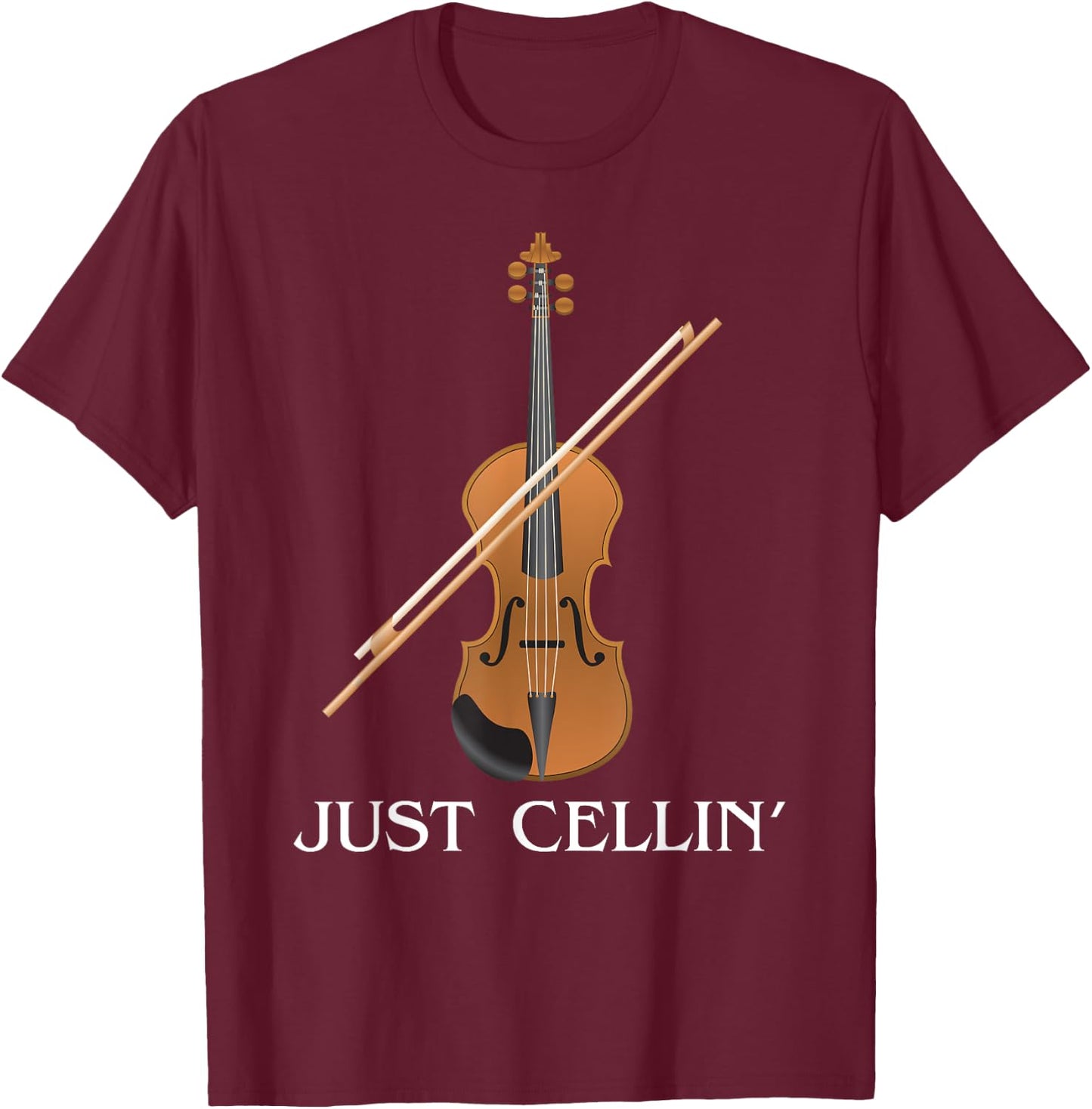 Just Cellin Cello T-Shirt - T-Shirt | Maroon