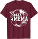 Vintage Soccer Mema Funny Ball Mema T-Shirt - T-Shirt | Maroon