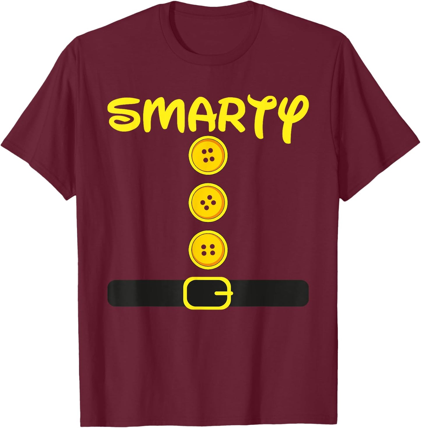 Smarty Dwarf Halloween Family Group Color Matching Costume T-Shirt - T-Shirt | Maroon