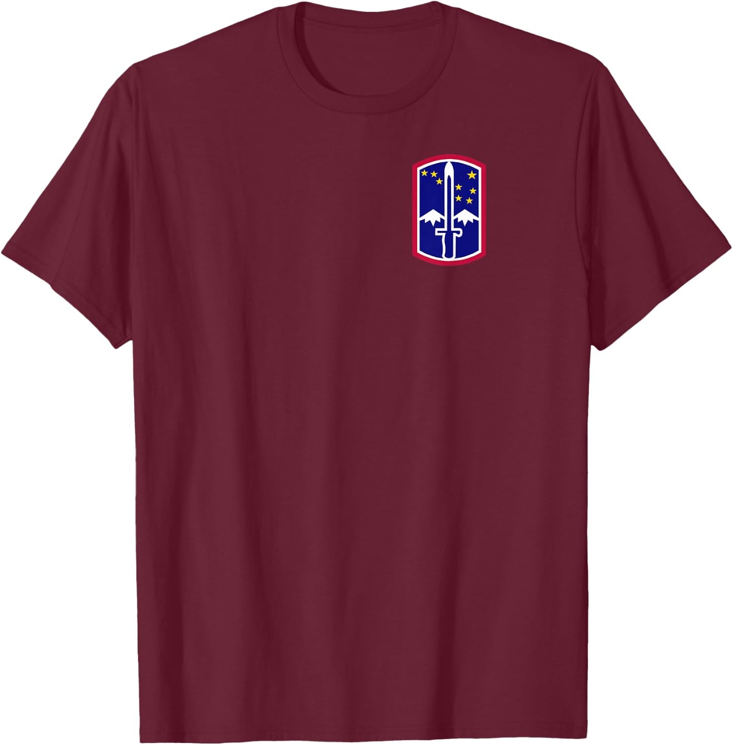 172nd Infantry Patch - chest T-Shirt - T-Shirt | Maroon