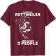 Rottweiler Rottie I Like Love Dog T-Shirt - T-Shirt | Maroon