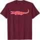 Gharial Hearts Valentine's Day Gavial Animal Lover Girl Gift T-Shirt - T-Shirt | Maroon