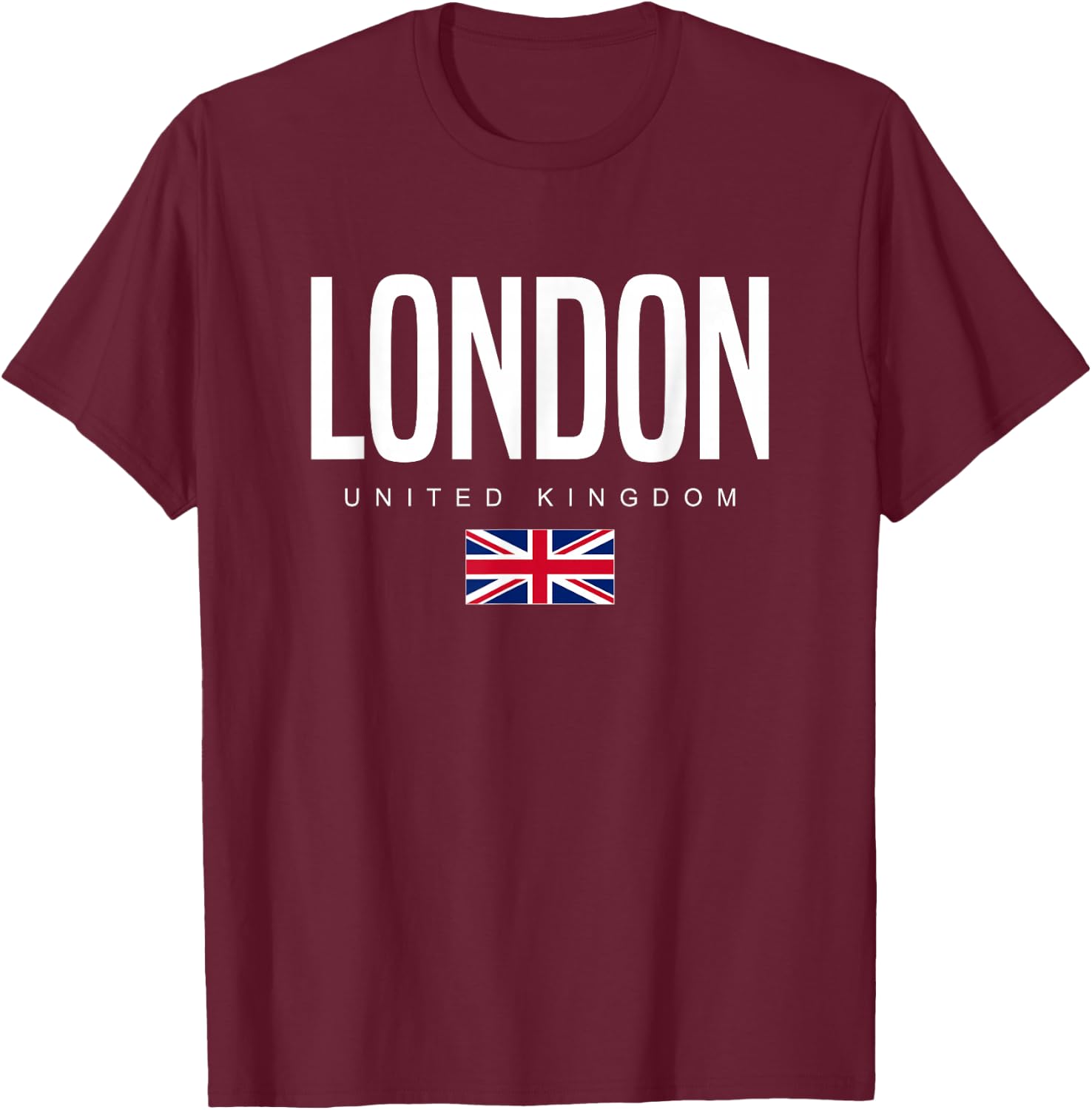 London England United Kingdom T-Shirt - T-Shirt | Maroon