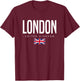 London England United Kingdom T-Shirt - T-Shirt | Maroon