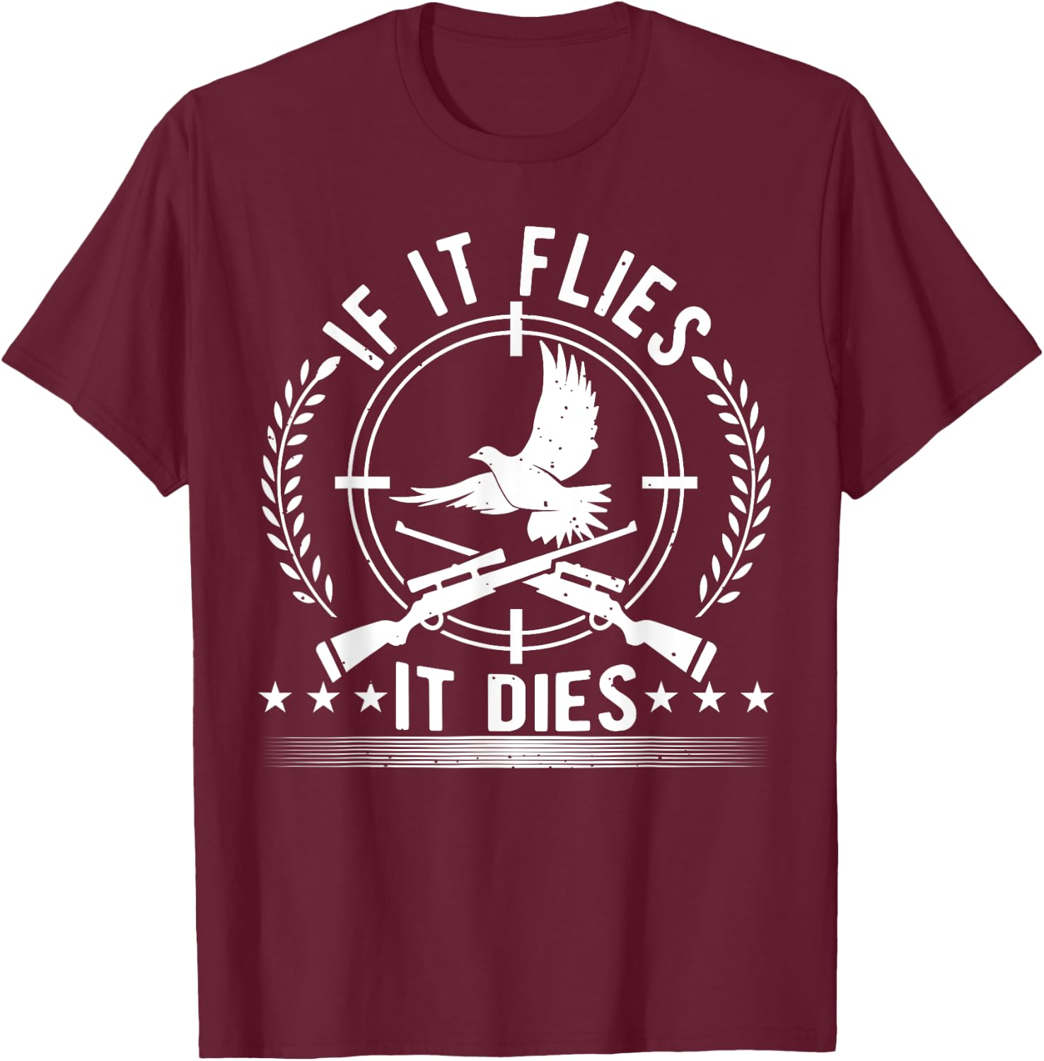 Dove Hunting, Bird Hunting For A Patriotic Dove Hunter T-Shirt - T-Shirt | Maroon