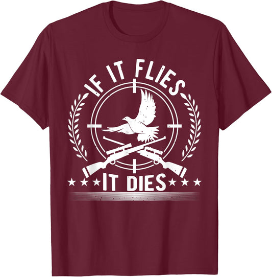 Dove Hunting, Bird Hunting For A Patriotic Dove Hunter T-Shirt - T-Shirt | Maroon