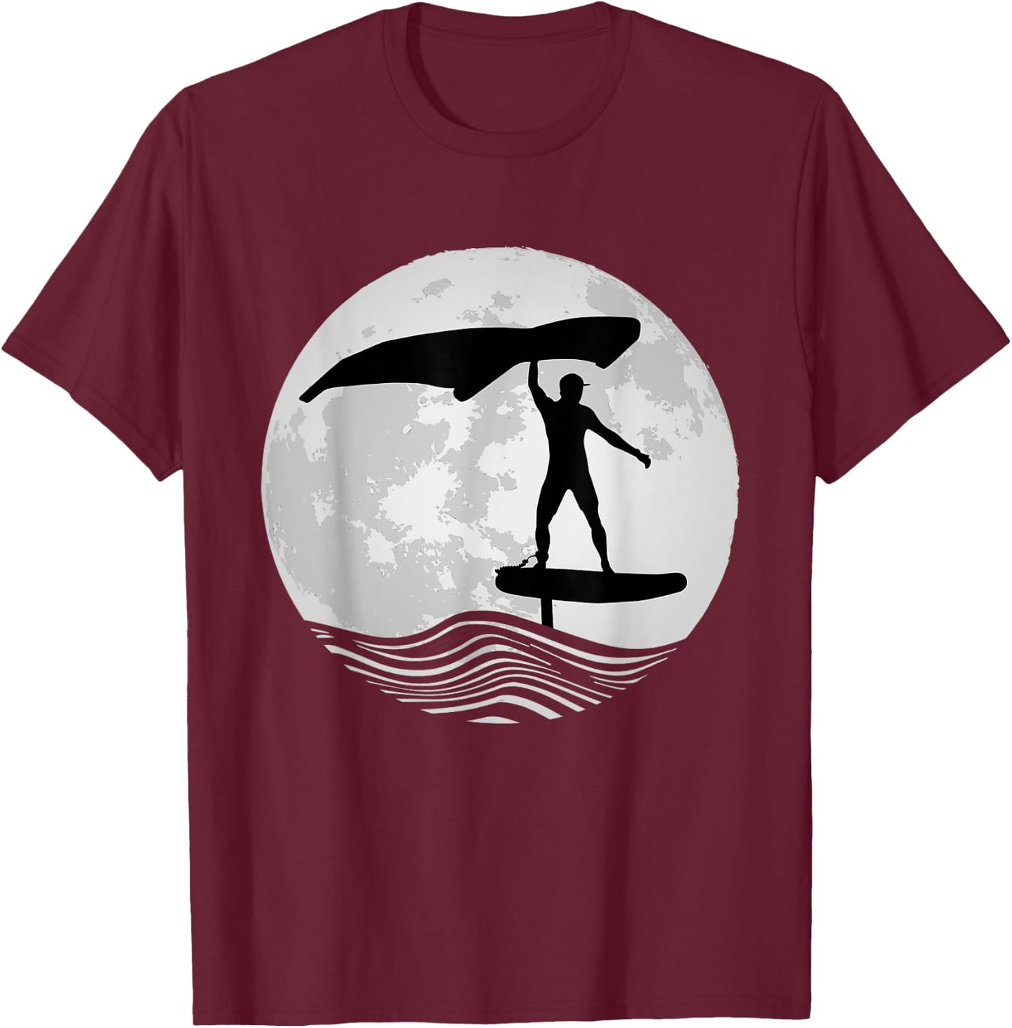 Wing Surf Wing Foil Wingsurfer Foiler T-Shirt - T-Shirt | Maroon