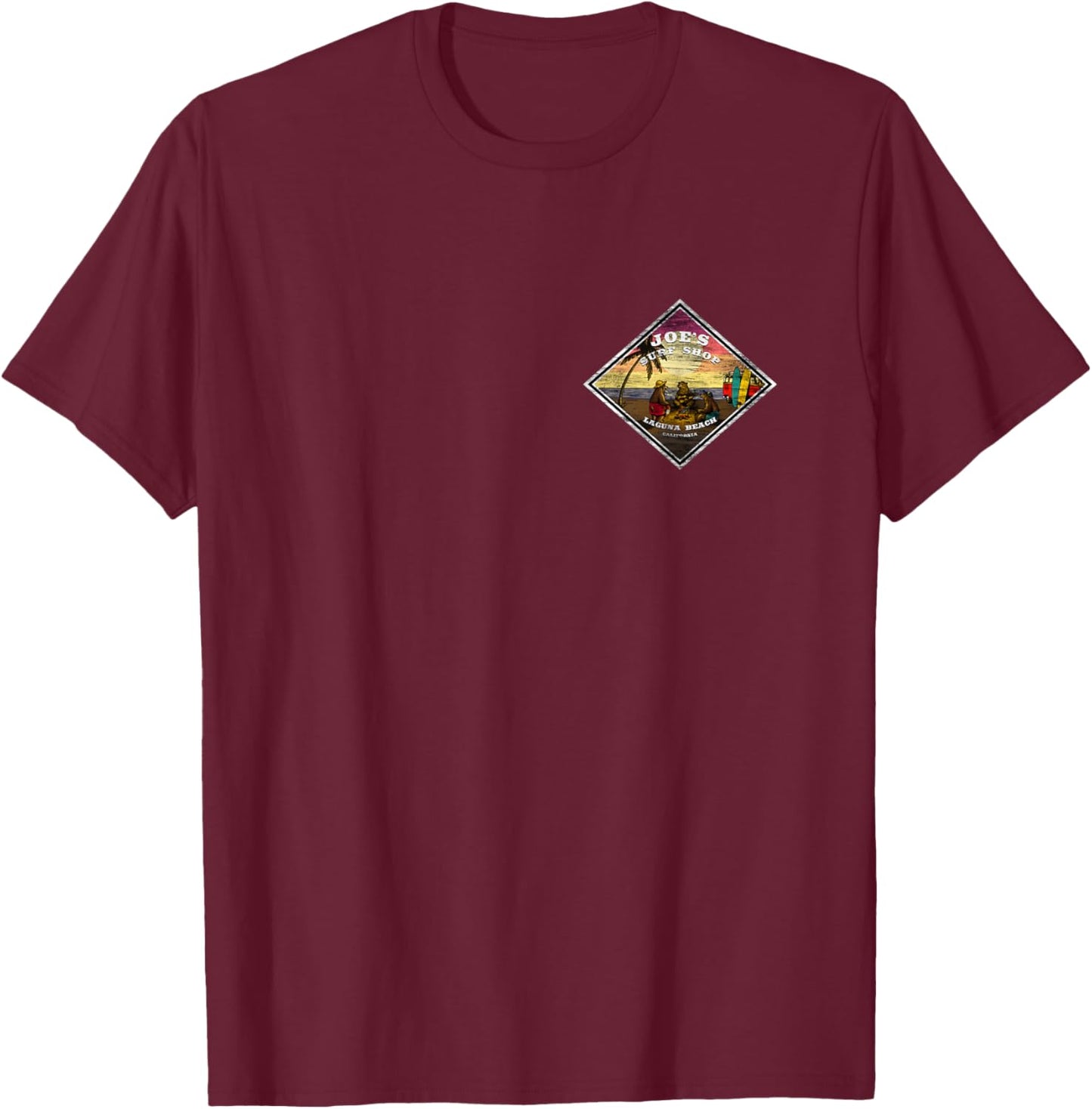Joe's Surf 3 Bears on the Beach Graphic T-Shirt - T-Shirt | Maroon