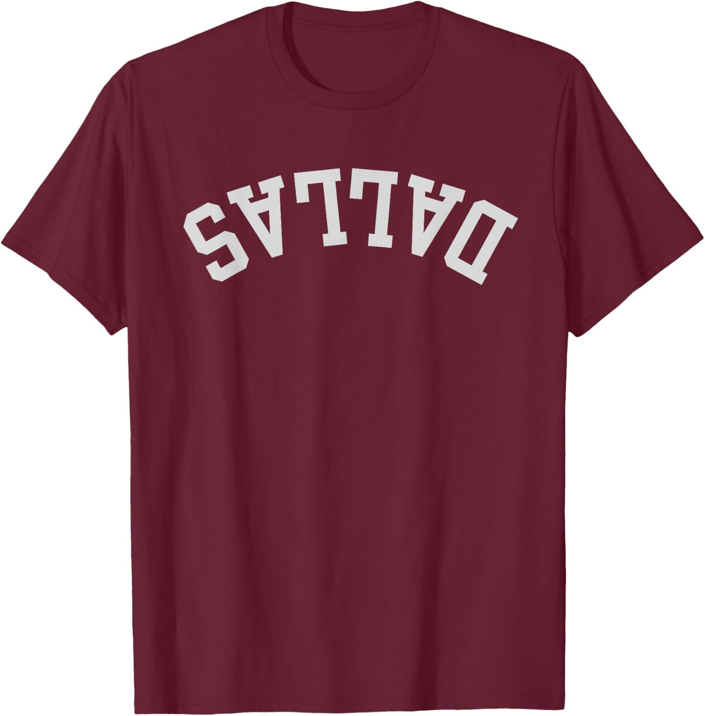 Country Concert Upside Down Dallas City State Music Festival T-Shirt - T-Shirt | Maroon