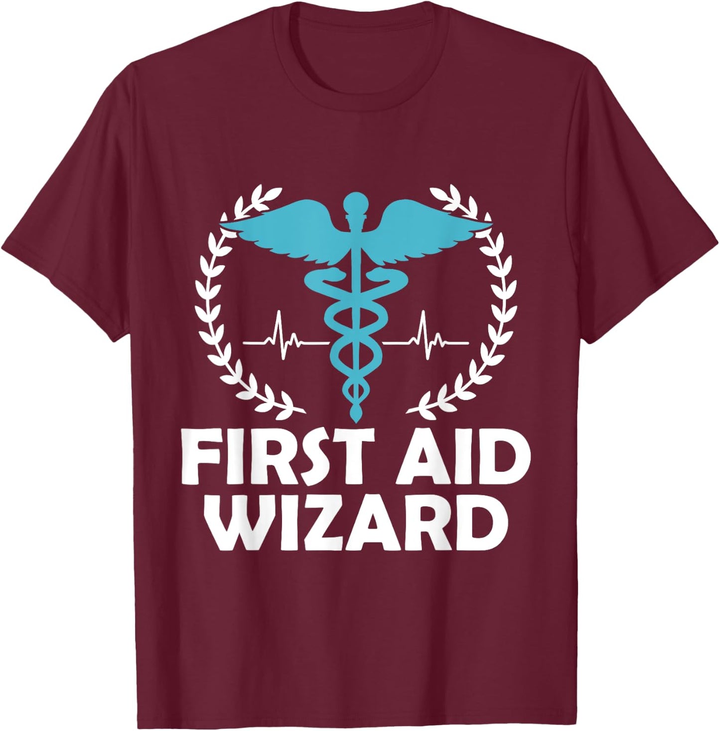 First Aid Wizard Nurses Nursing Nurse Job School T-Shirt - T-Shirt | Maroon