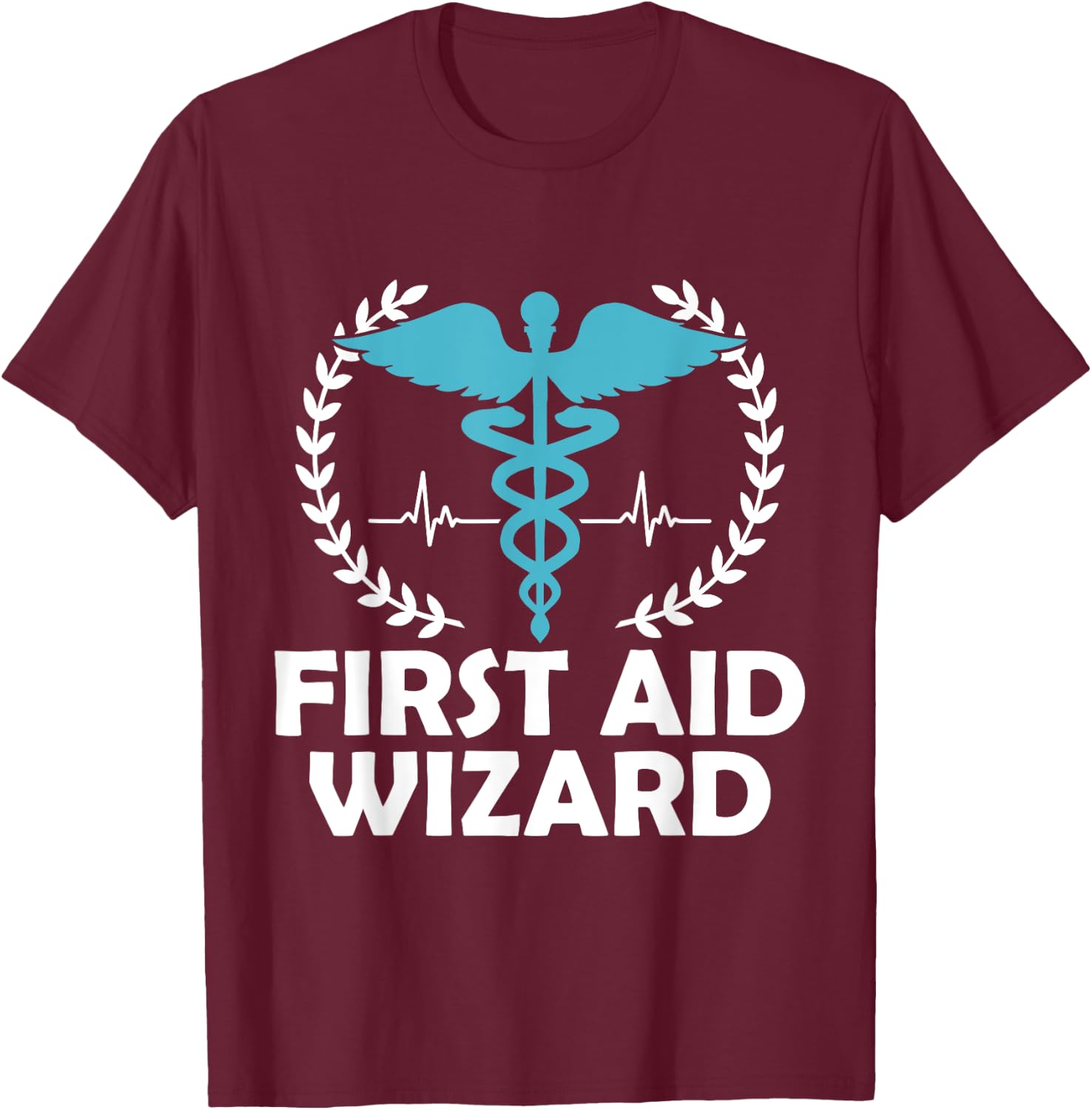First Aid Wizard Nurses Nursing Nurse Job School T-Shirt - T-Shirt | Maroon