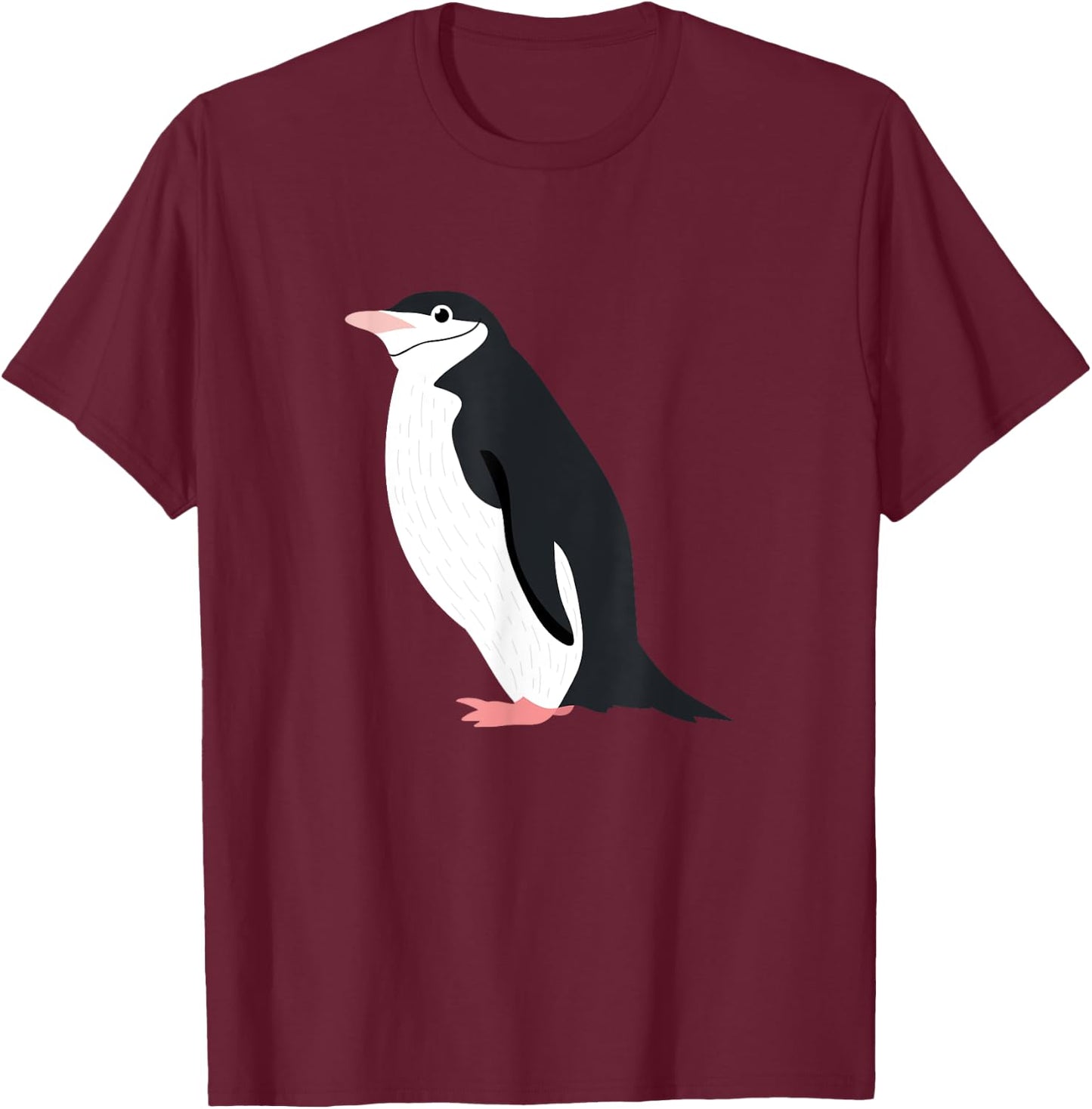 Cute Chinstrap Penguin for Funny Antarctic Animals Lover T-Shirt - T-Shirt | Maroon