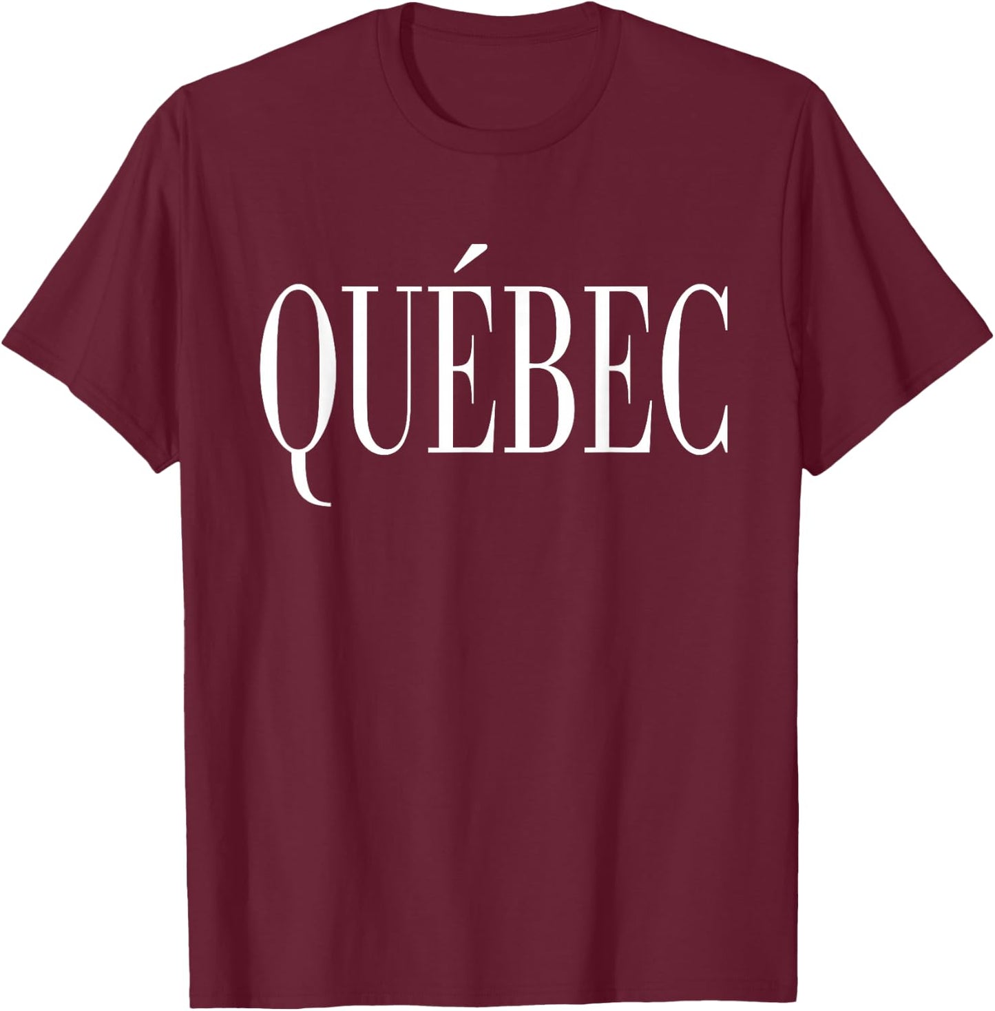 Quebec Canada Classic Vintage T-Shirt - T-Shirt | Maroon