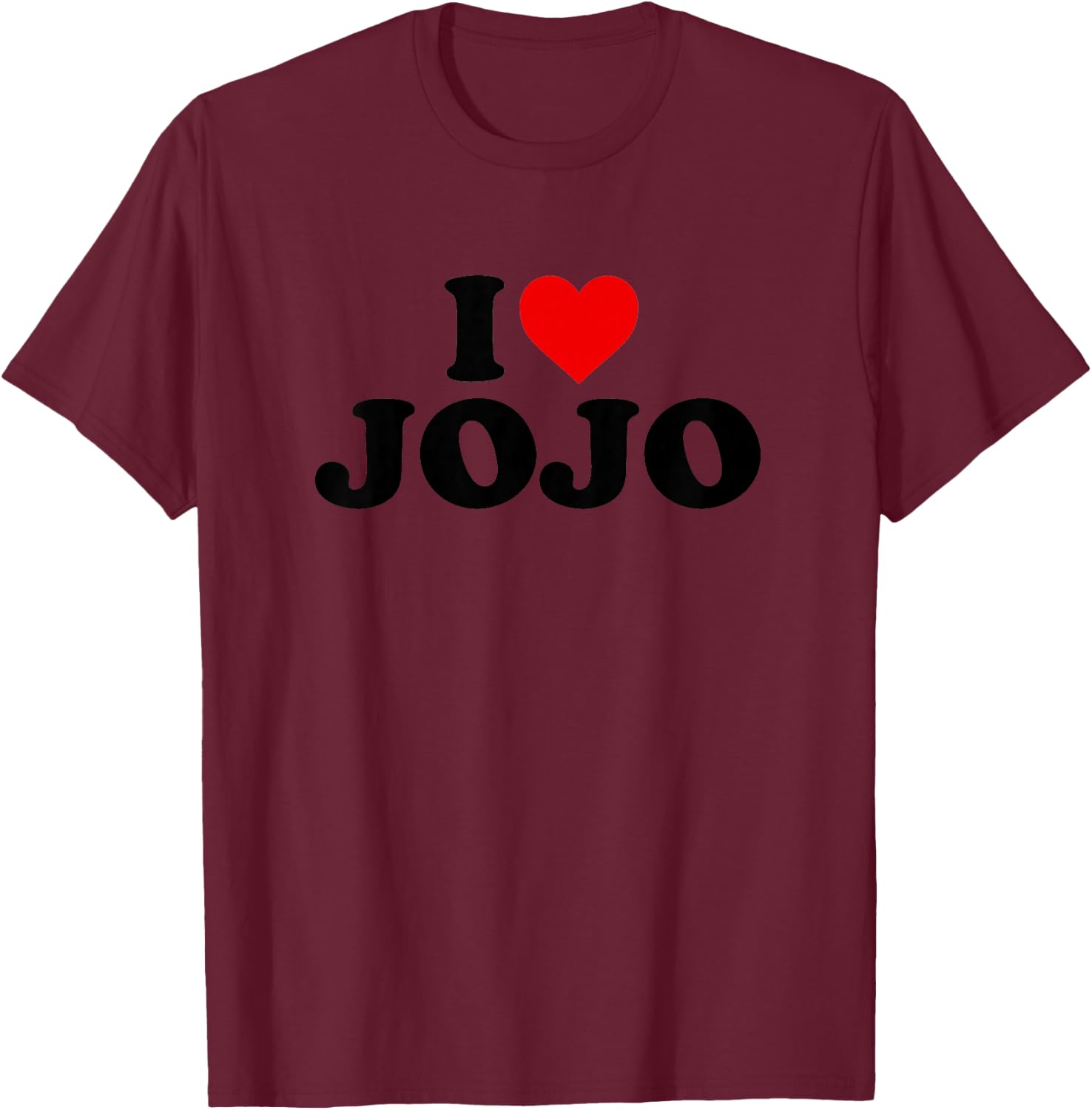 Kids I Love Jojo For Boy Girl Toddler Children Youth T-Shirt - T-Shirt | Maroon