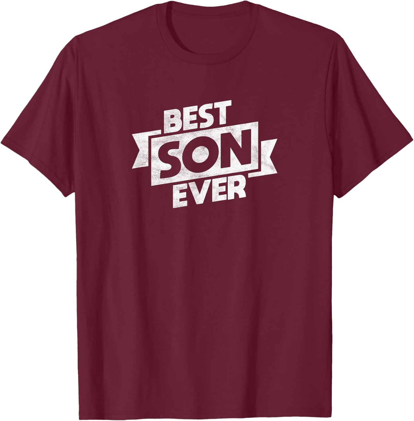Best Son Ever Child Number 1 Boy Great Kid Young Man Buddy T-Shirt - T-Shirt | Maroon