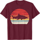 Vintage Retro Bull Shark T-Shirt - T-Shirt | Maroon