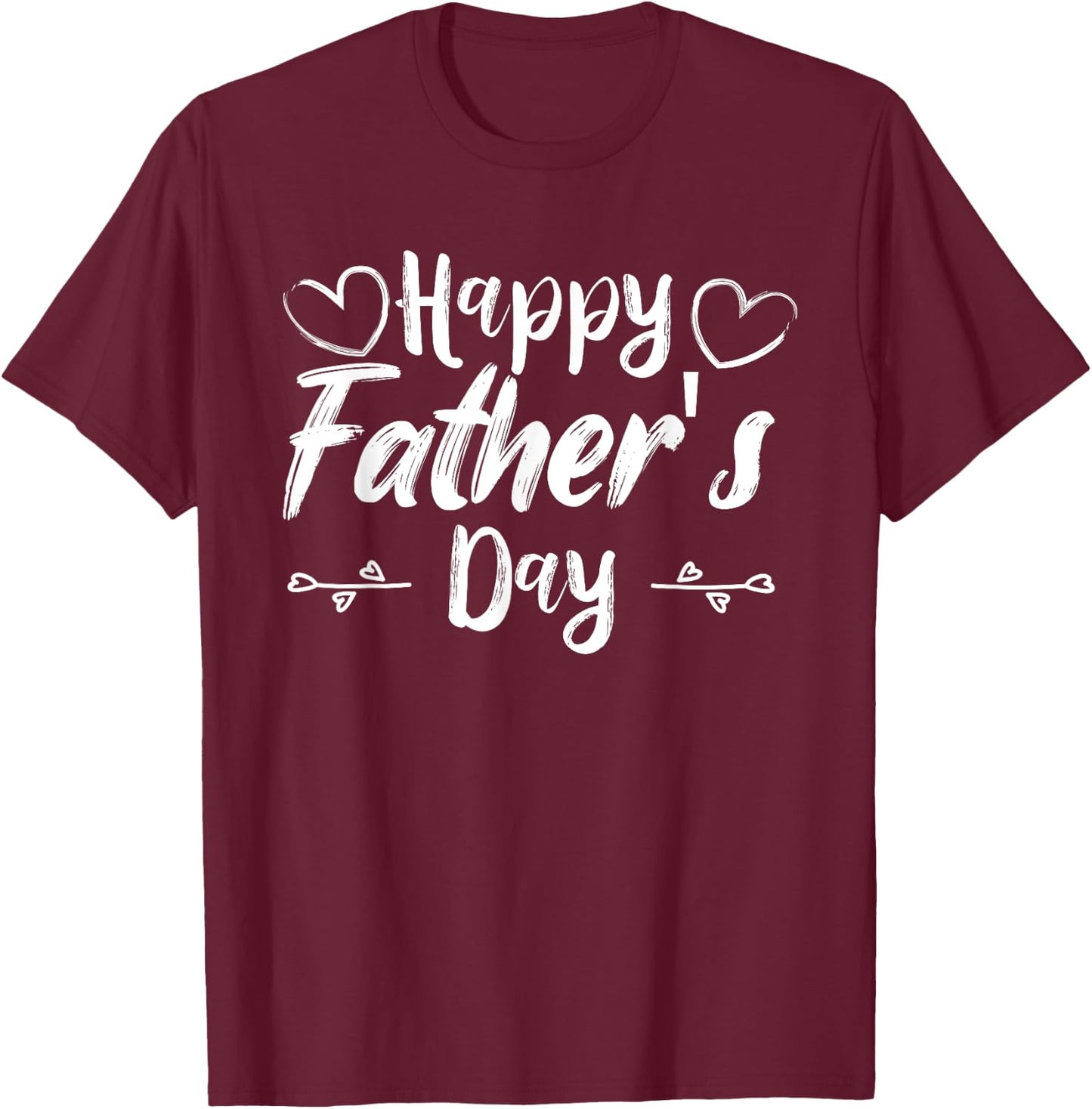 Happy Father's Day Daddy for Dad Son Daughter Toddler Kids T-Shirt - T-Shirt | Maroon