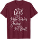 Pitbull Owner This Girl is Protected by Jesus and a Pit Bull T-Shirt - T-Shirt | Maroon