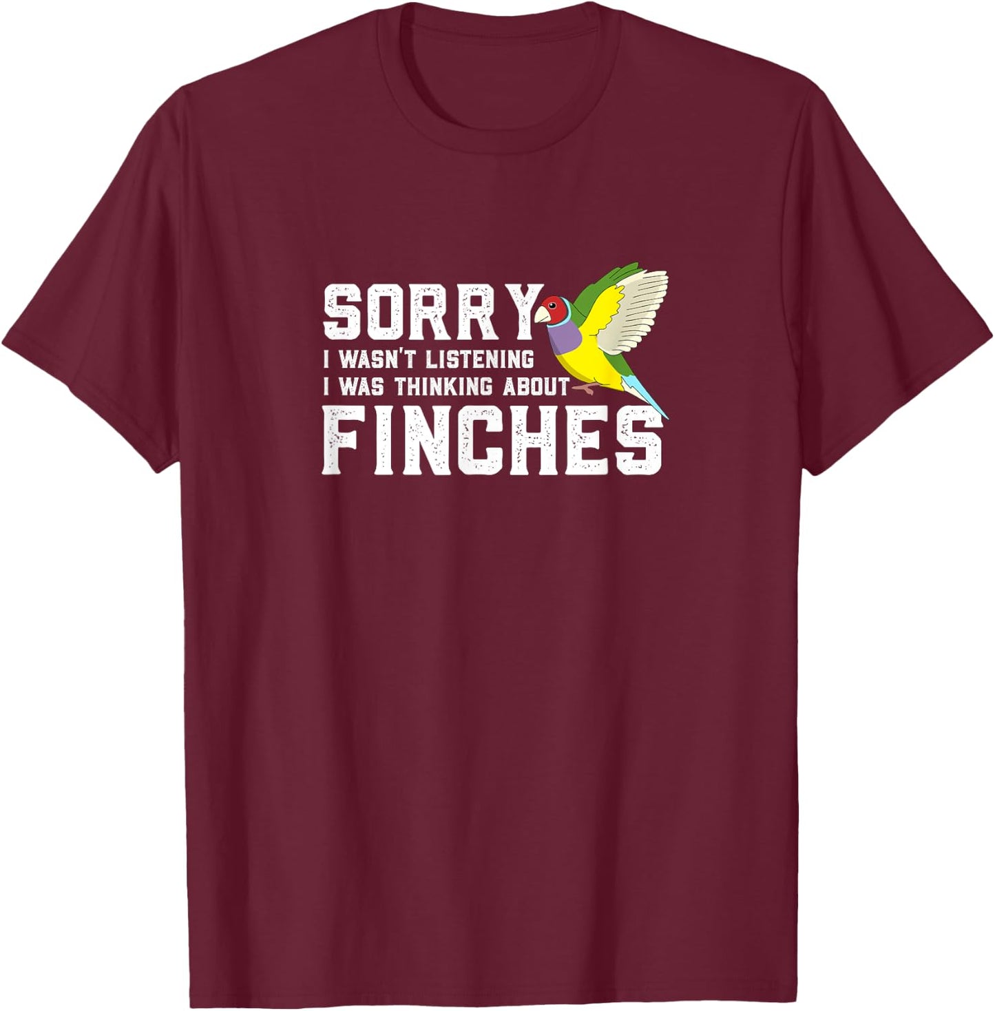 Rainbow Finches - Bird gift - Funny Gouldian Finch T-Shirt - T-Shirt | Maroon