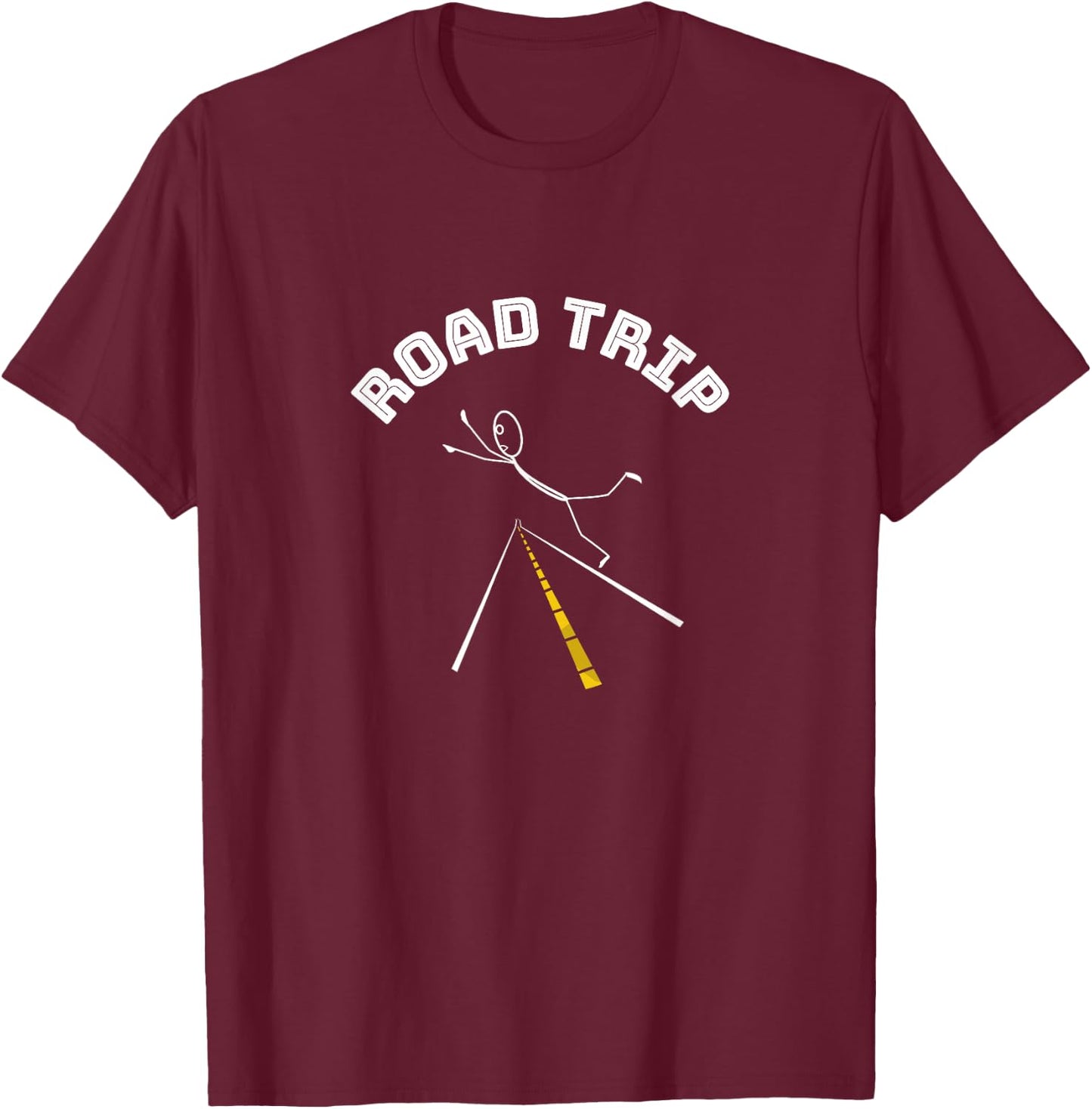 Funny Road Trip - Traveling - Vacation T-Shirt - T-Shirt | Maroon