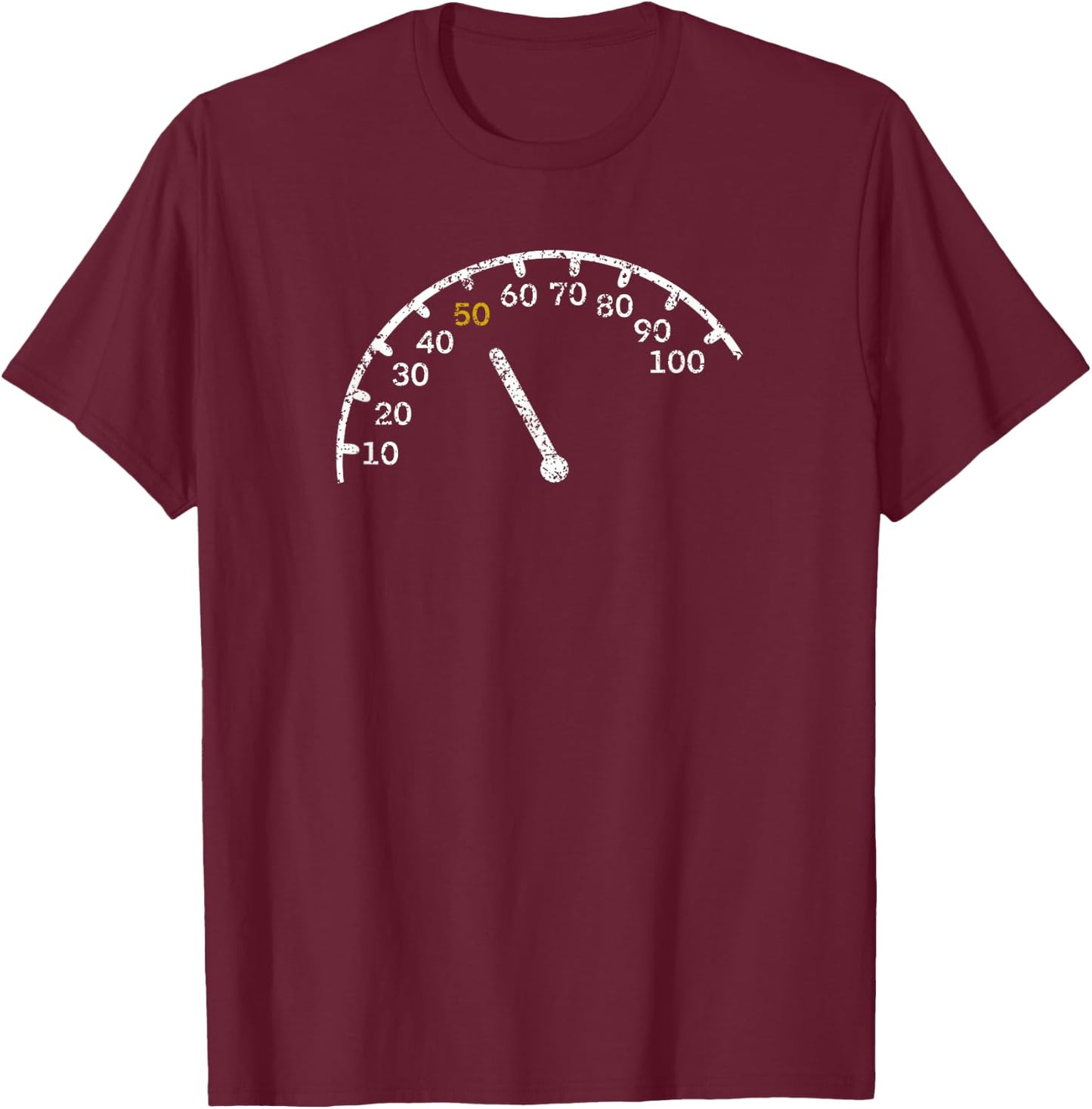 50th Birthday Gift Car Lover T-Shirt - T-Shirt | Maroon