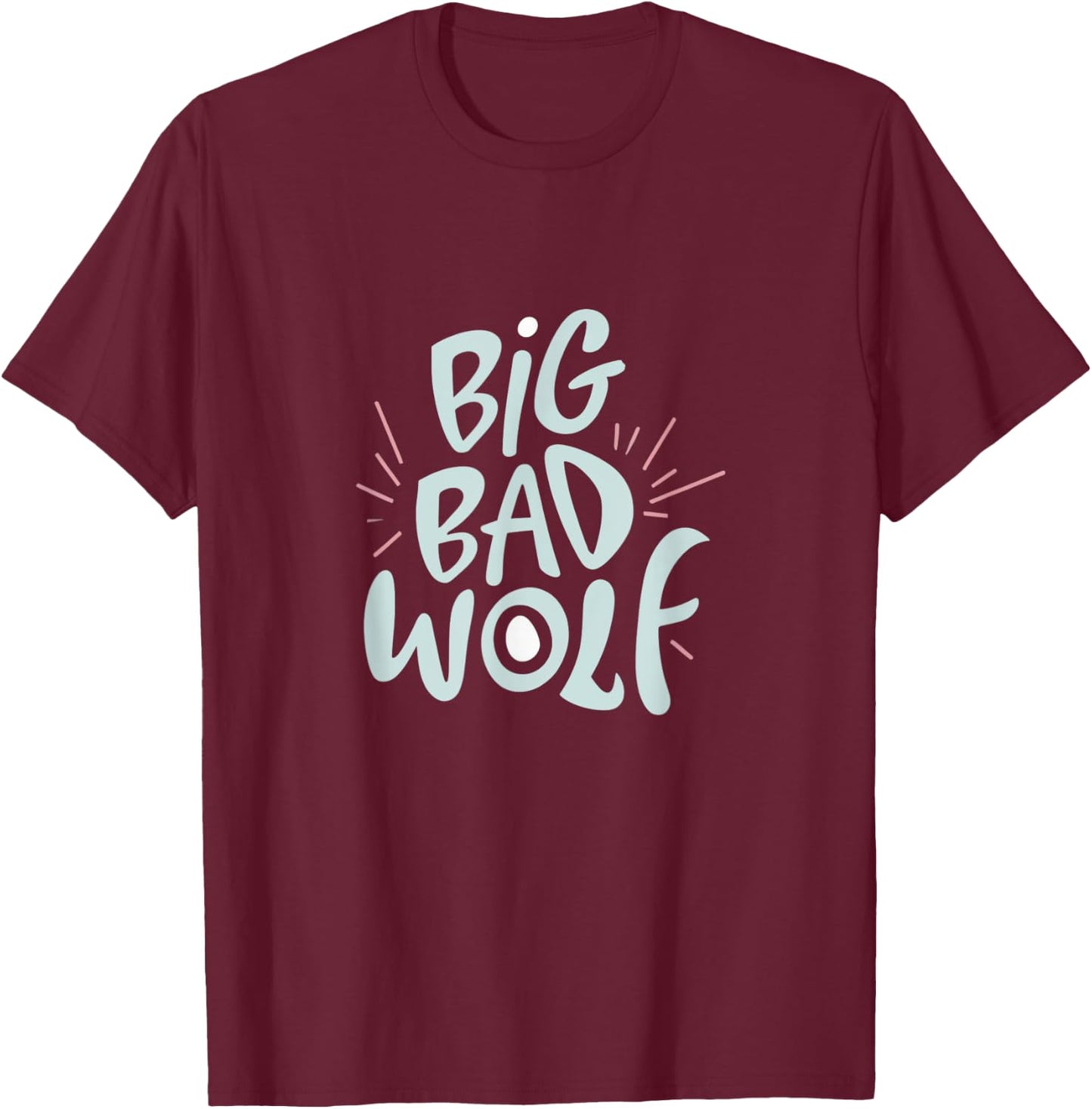 Big Bad and Wolf T-Shirt - T-Shirt | Maroon