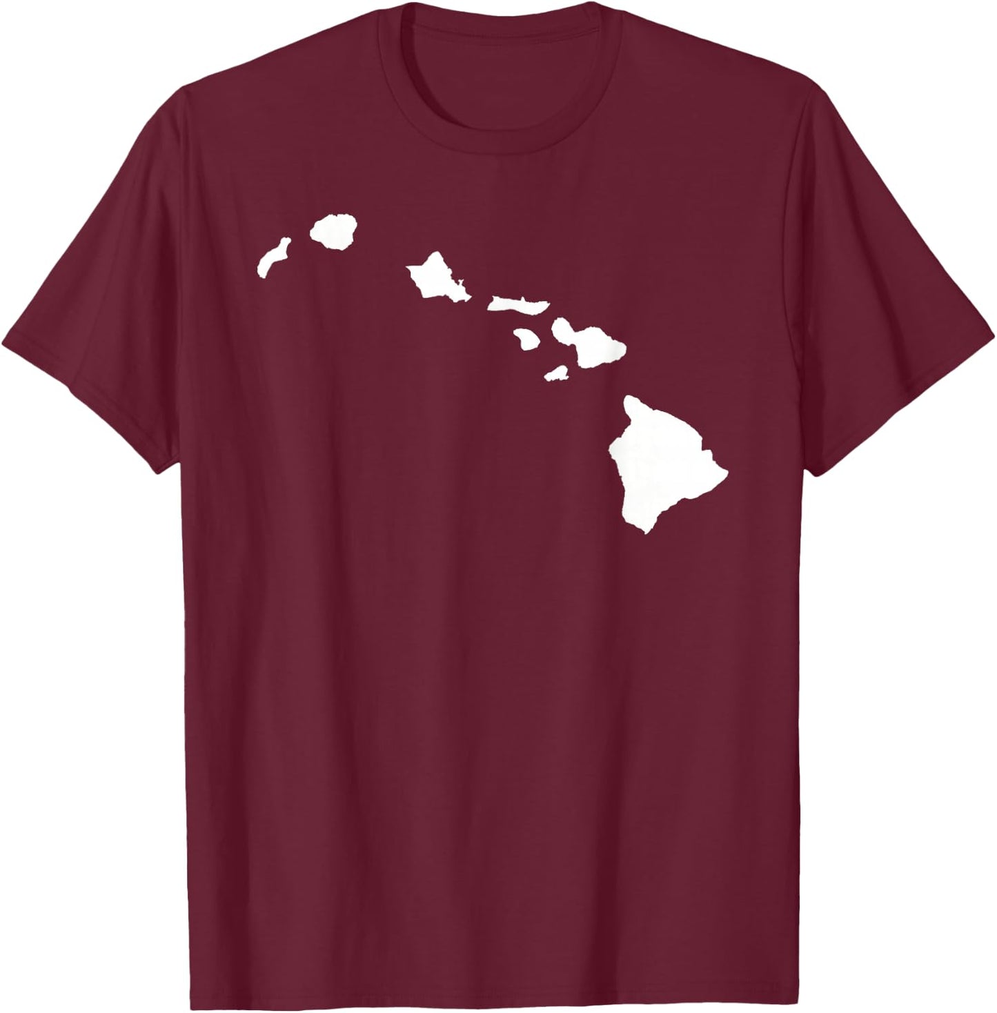 Hawaii map T-Shirt - T-Shirt | Maroon