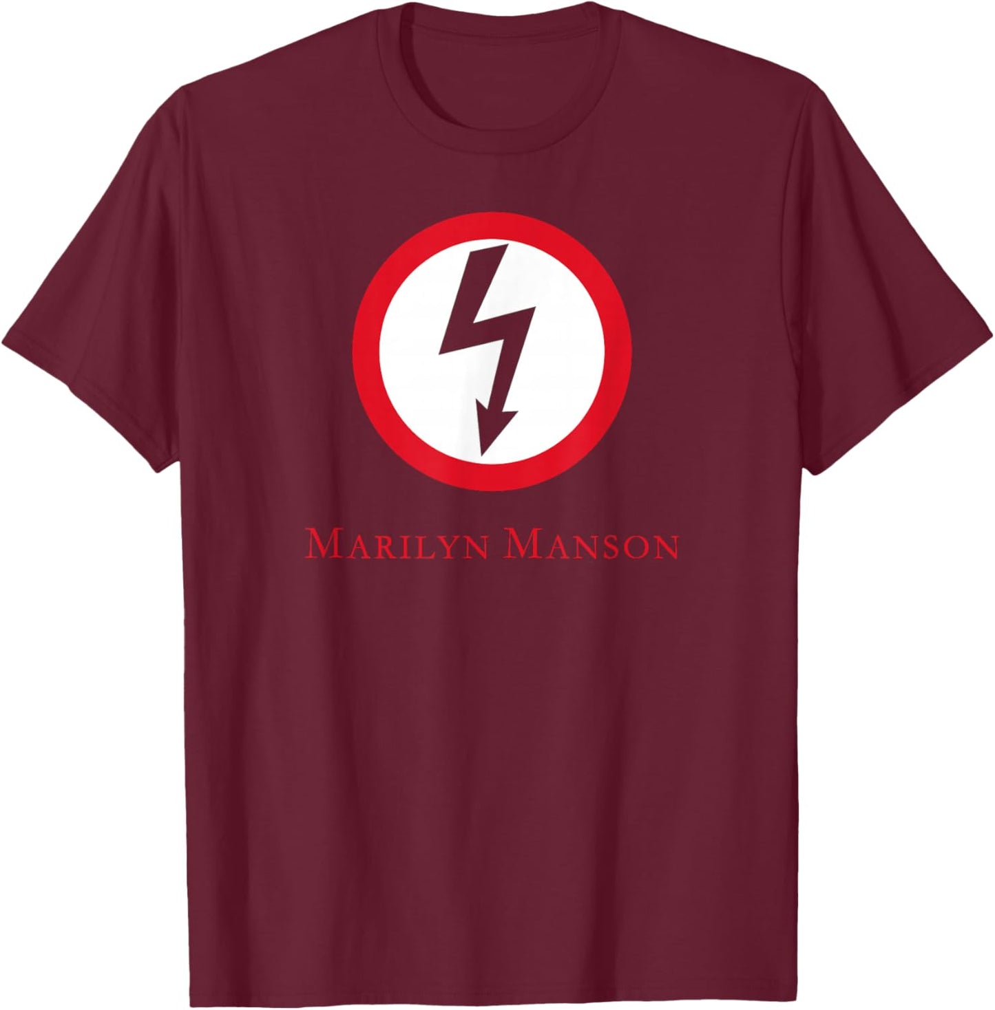 Marilyn Manson – Superstar Shock T-Shirt - T-Shirt | Maroon