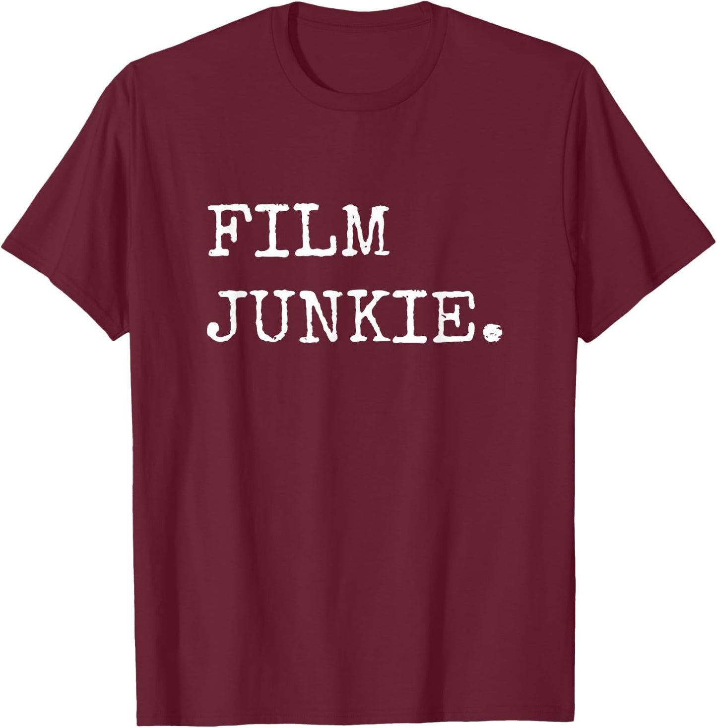 Filming By Design Company Adult Black Modern Letter Print Casual Film Director Movie Maker Gifts Film Junkie Filmmaking T-Shirt - T-Shirt | Maroon