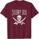 Scurvy Dog Pirate Costume - Halloween Party Men Women Kids T-Shirt - T-Shirt | Maroon