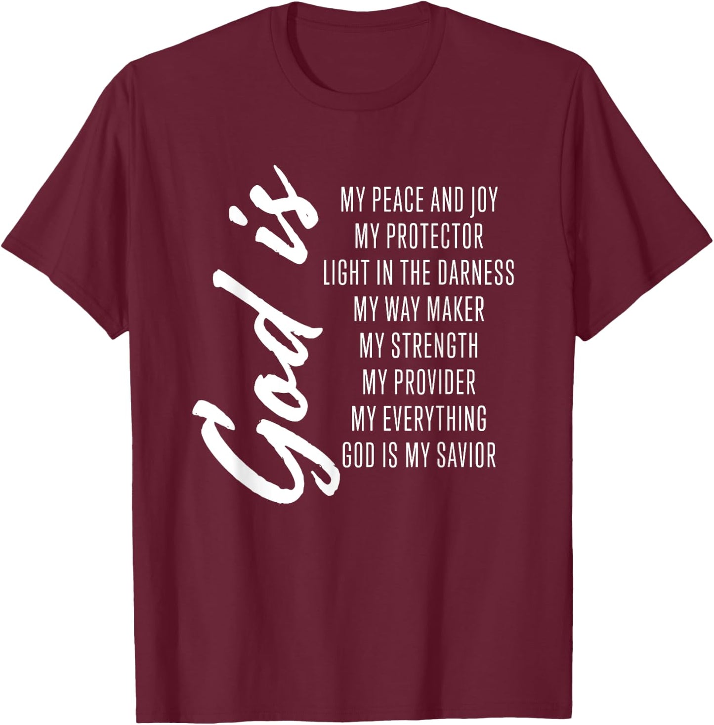 Cute Women's Christian Bible Verse Shirts Women Girls Gifts T-Shirt - T-Shirt | Maroon