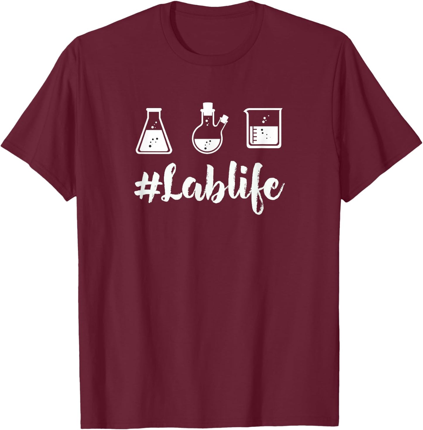 Lab Tech Cute Lab Technician Outfit Lab Technologist Gift T-Shirt - T-Shirt | Maroon
