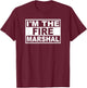 Fire Marshal Square Graphic T-Shirt - T-Shirt | Maroon