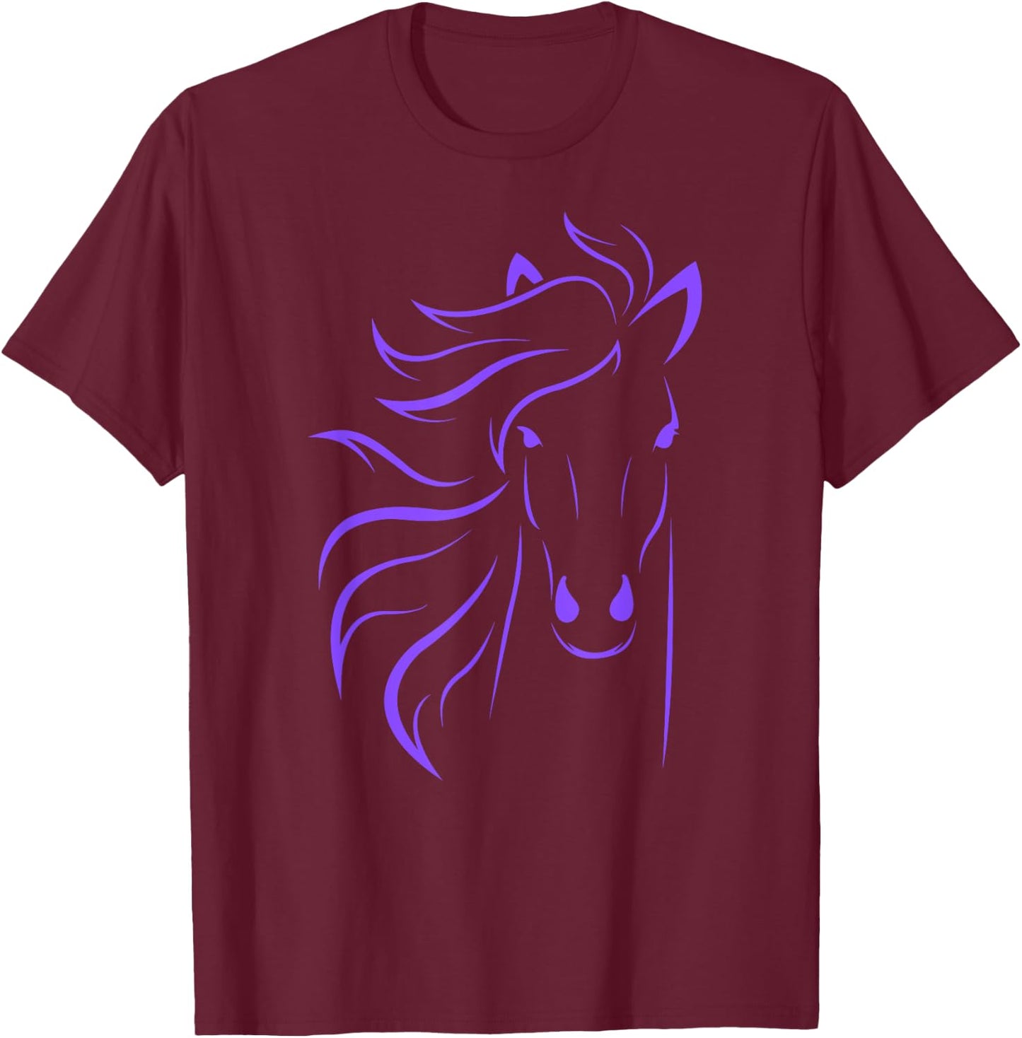 Horse Lover Gifts Women's Equestrian Men Horseback Riding T-Shirt - T-Shirt | Maroon