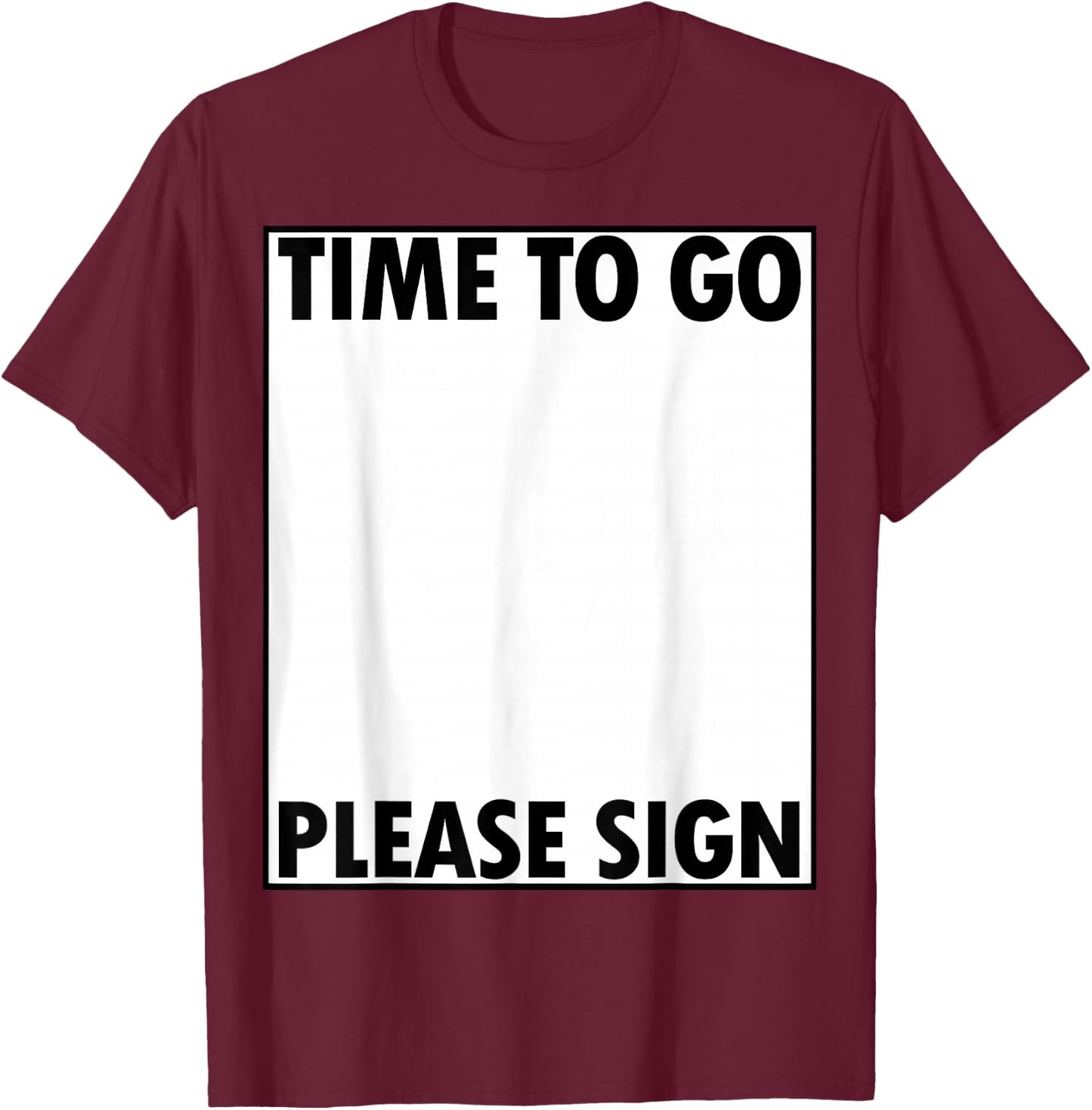 Parting Cheers Farewell Party Signature Collector Sign My T-Shirt - T-Shirt | Maroon